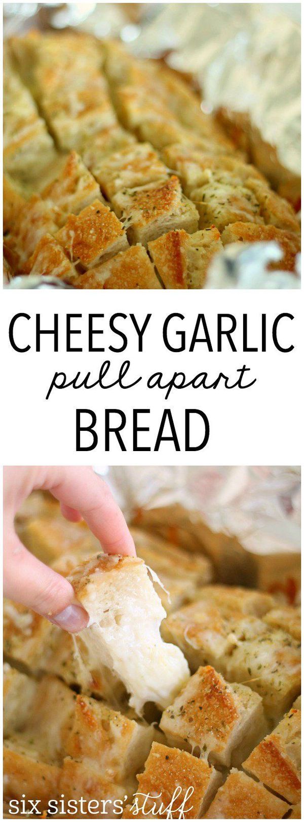 Cheesy Pull Apart Garlic Bread