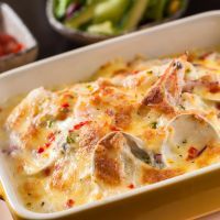 Cheesy Seafood Medley Casserole