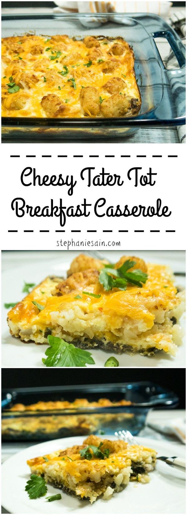 Cheesy Tater Tot Breakfast Casserole