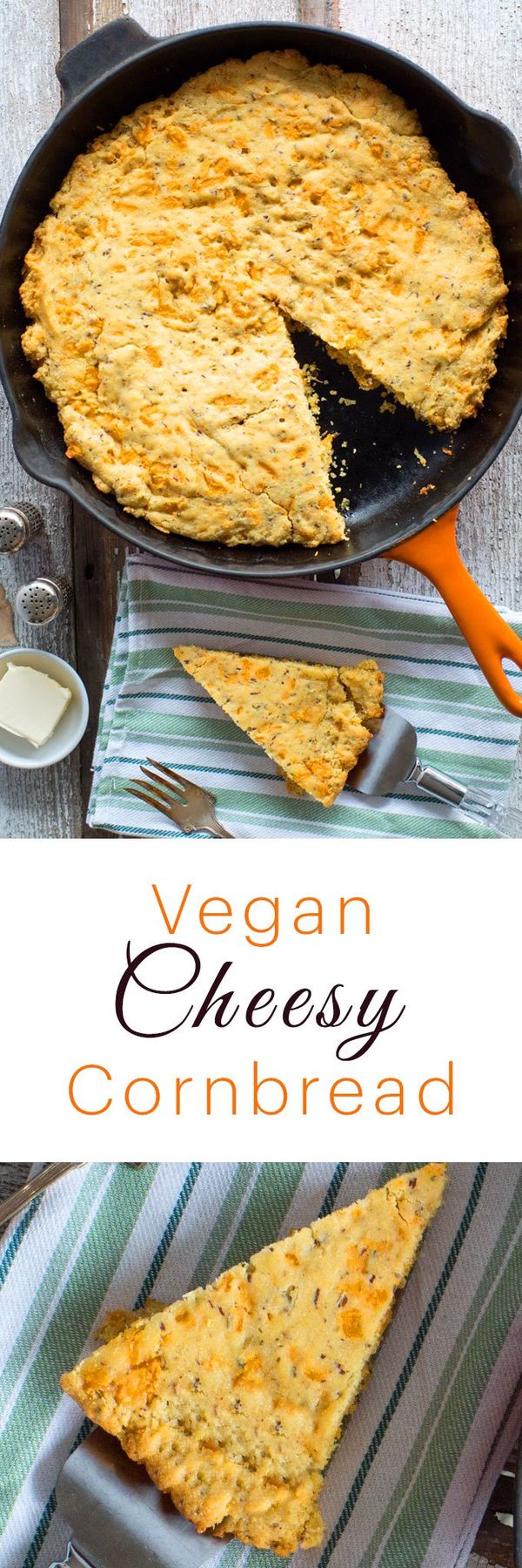 Cheesy Vegan Corn Bread