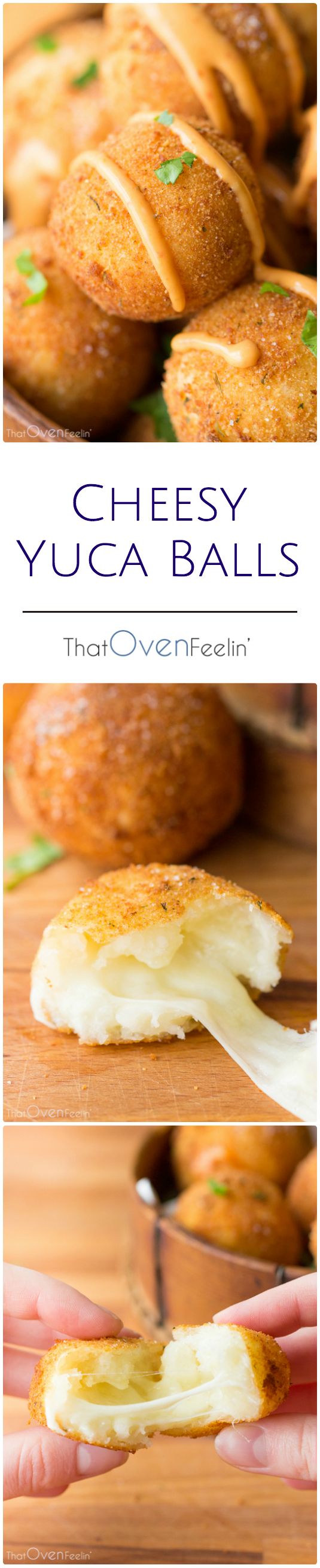 Cheesy Yuca Balls with a Chipotle Mayo