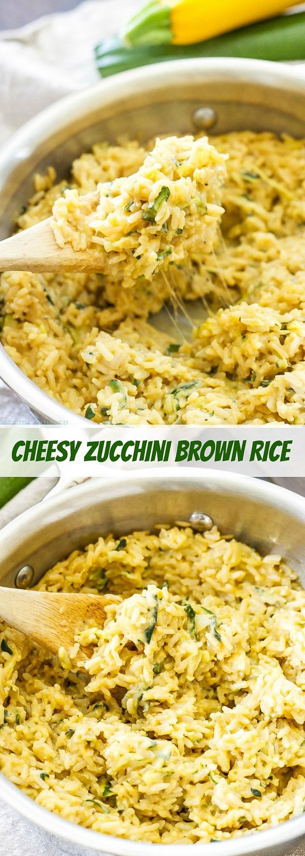 Cheesy Zucchini Brown Rice