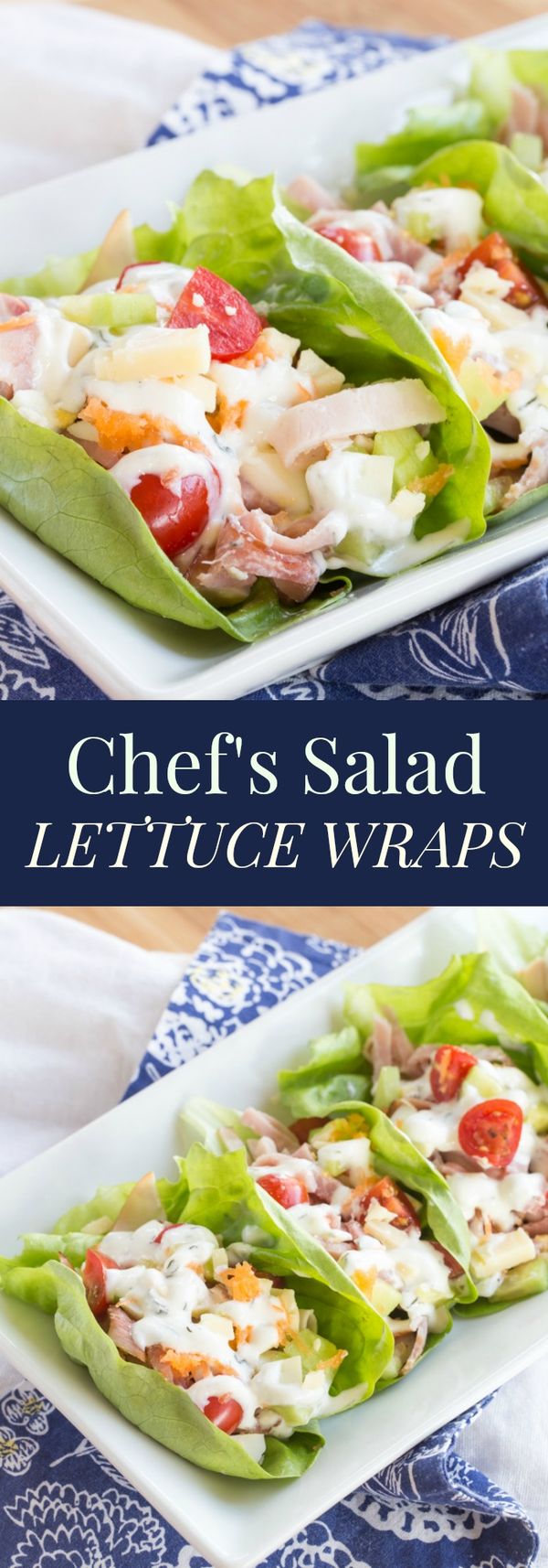 Chef's Salad Lettuce Wraps