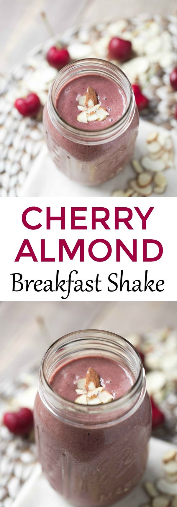 Cherry Almond Breakfast Shake