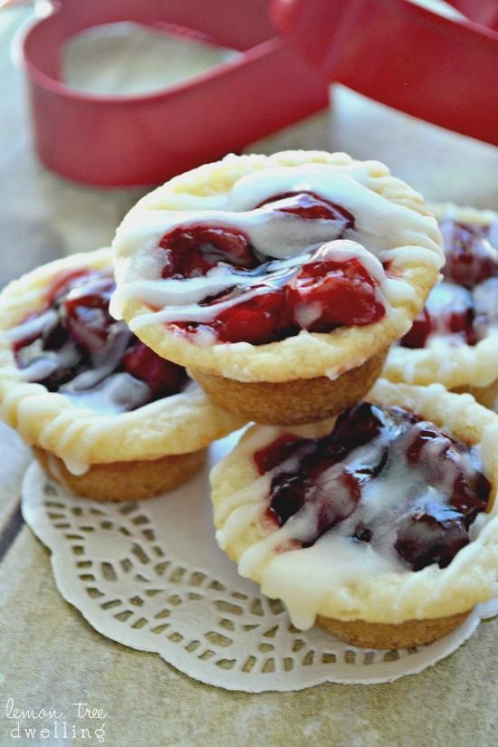 Cherry Pie Cookie Cups