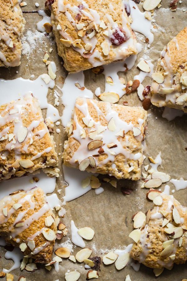 Cherry Scones with Toasted Almonds