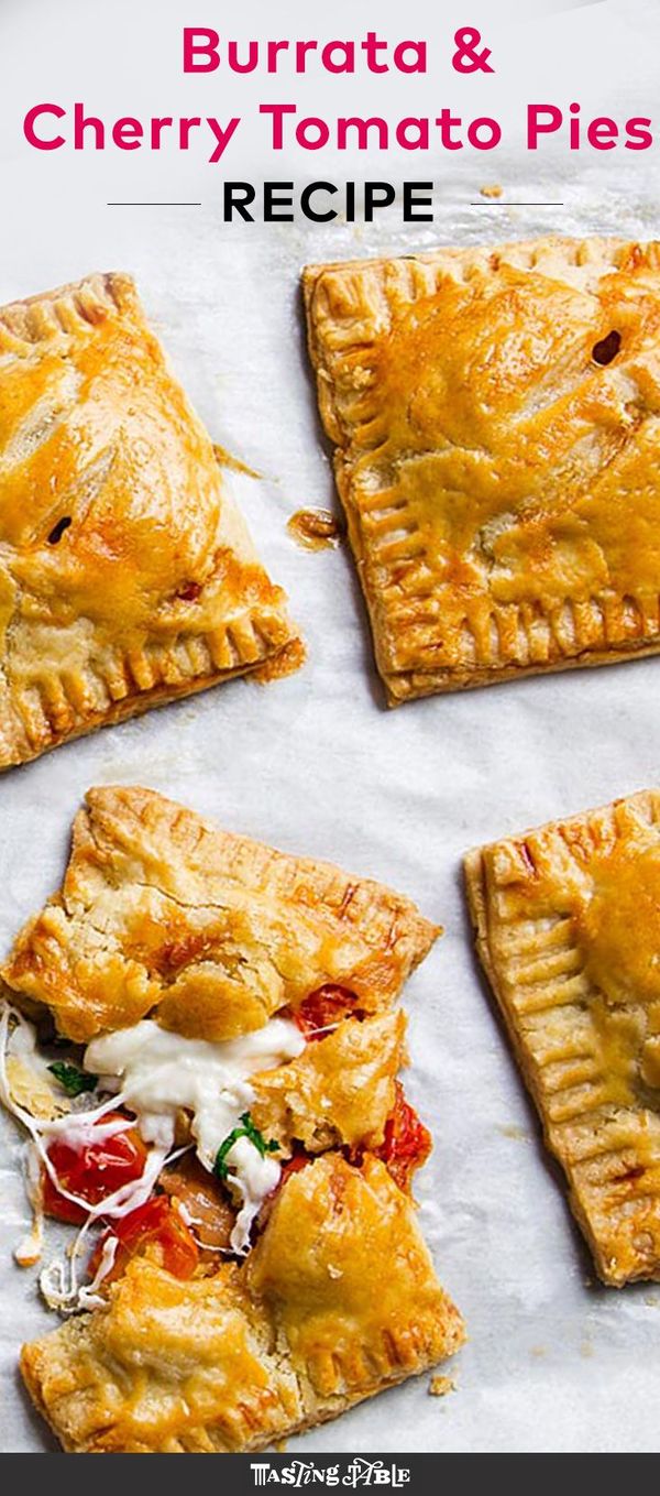 Cherry Tomato and Burrata Hand Pies