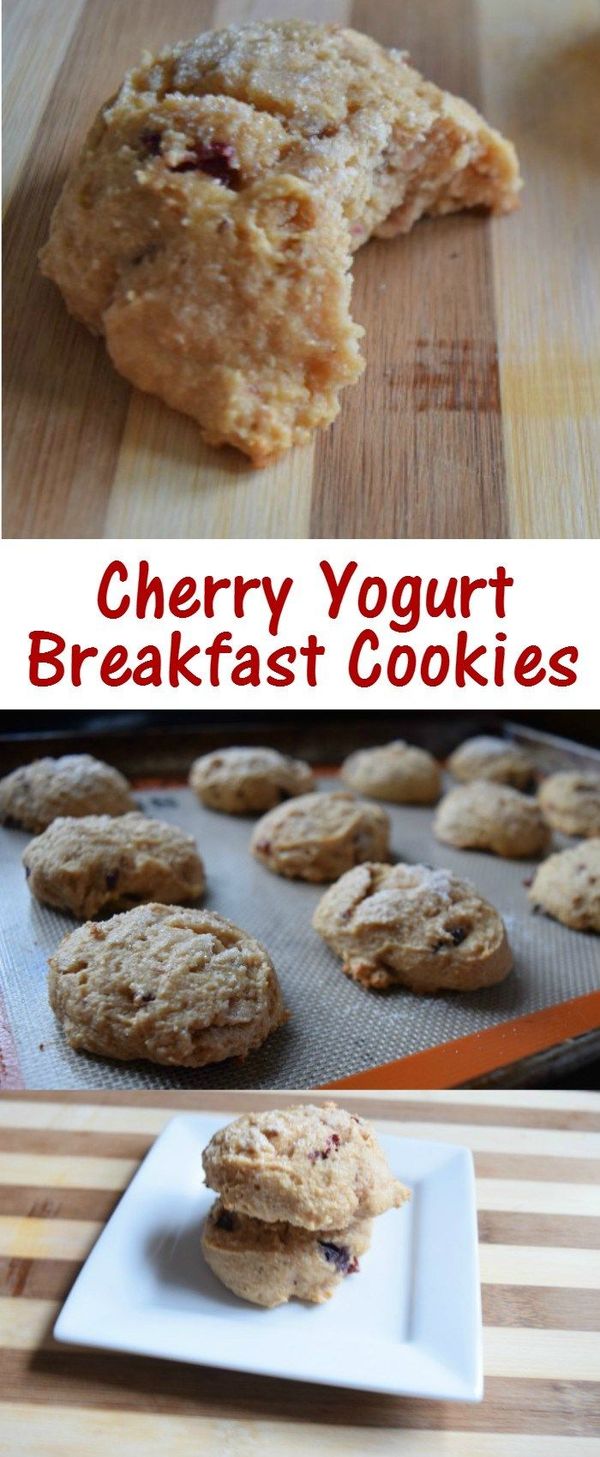 Cherry Yogurt Breakfast Cookies