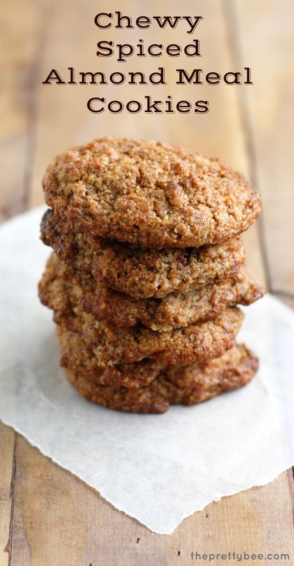 Chewy Almond Meal Cookies