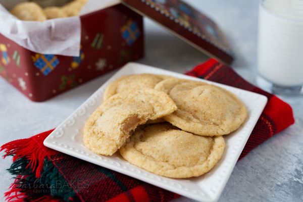 Chewy Caramel Stuffed Sugar Cookies