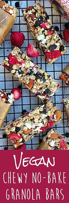 Chewy No-Bake Granola Bars