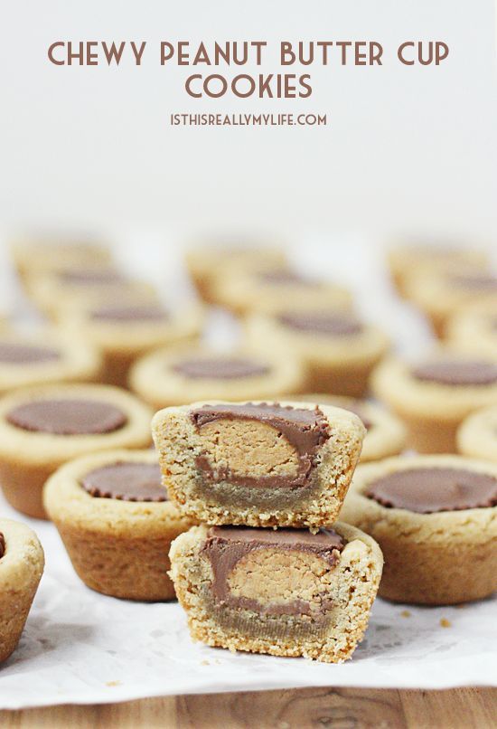 Chewy Peanut Butter Cup Cookies