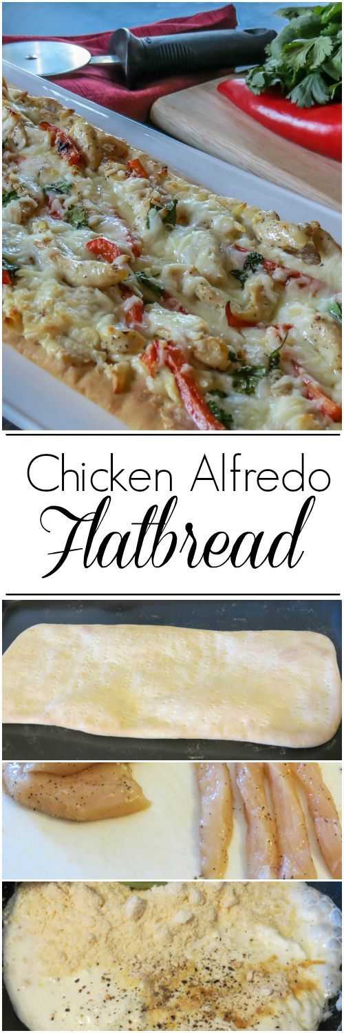 Chicken Alfredo Flatbread