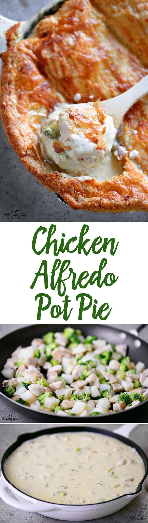 Chicken Alfredo Pot Pie