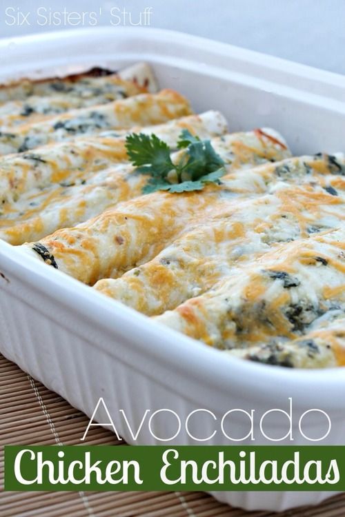 Chicken & Avocado Enchiladas