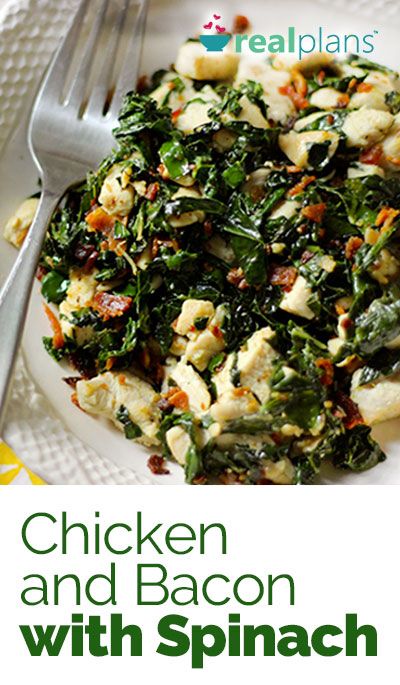 Chicken and Bacon with Spinach