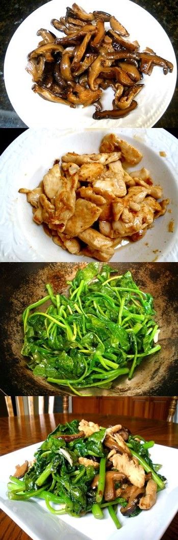 Chicken and chinese broccoli