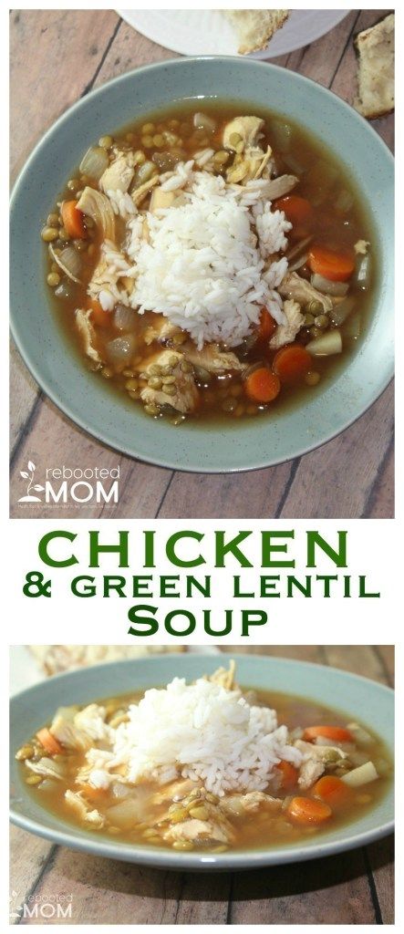 Chicken and Green Lentil Soup