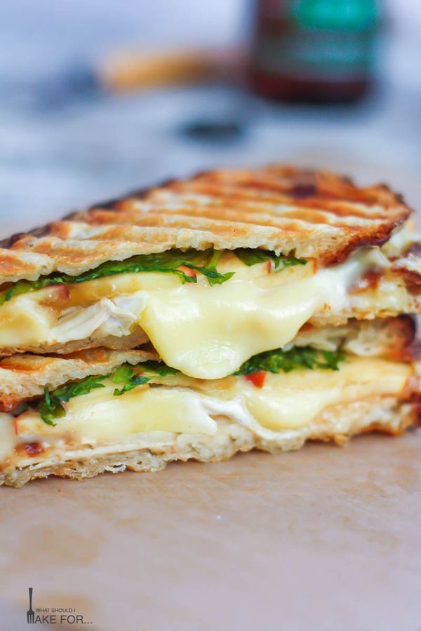 Chicken, Brie and Apple Panini