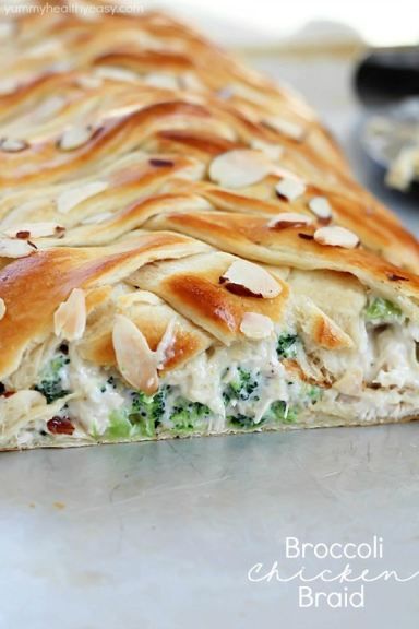 Chicken Broccoli Braid