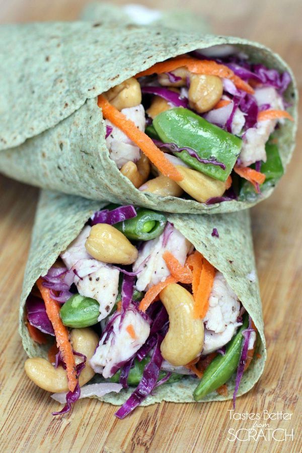 Chicken Cashew Crunch Wraps