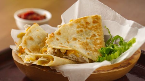 Chicken-Chile Quesadillas