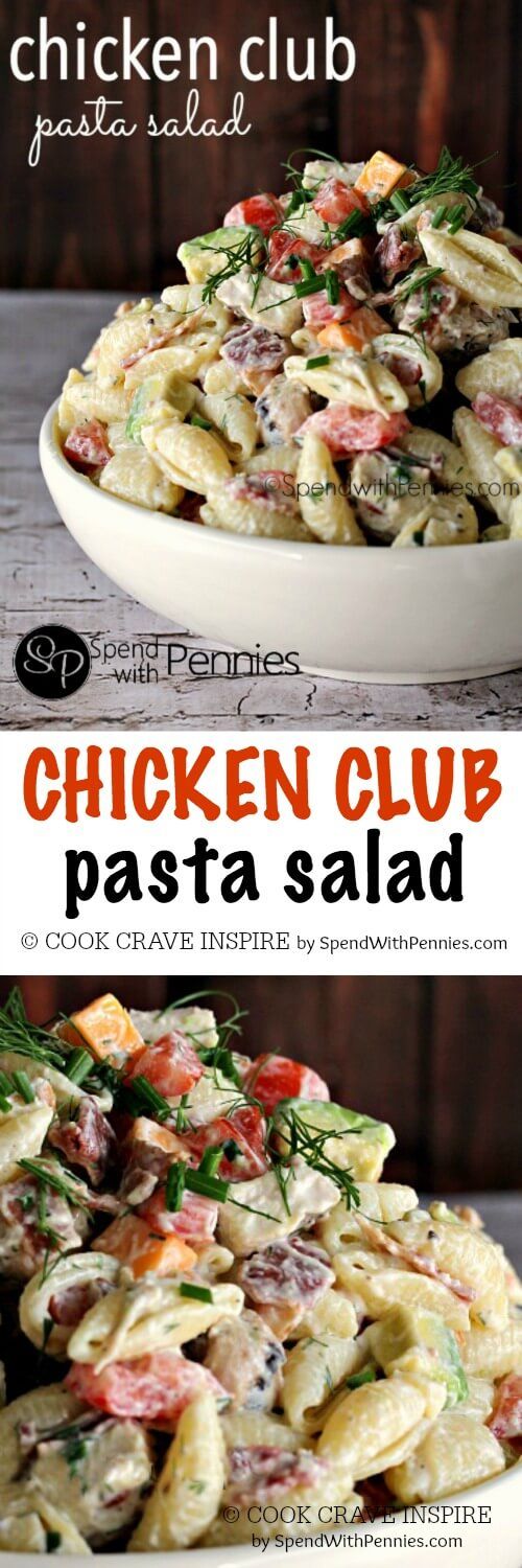 Chicken Club Pasta Salad