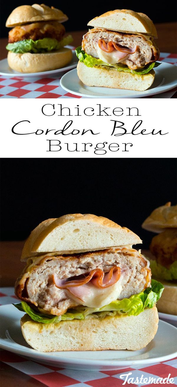 Chicken Cordon Blue Burger