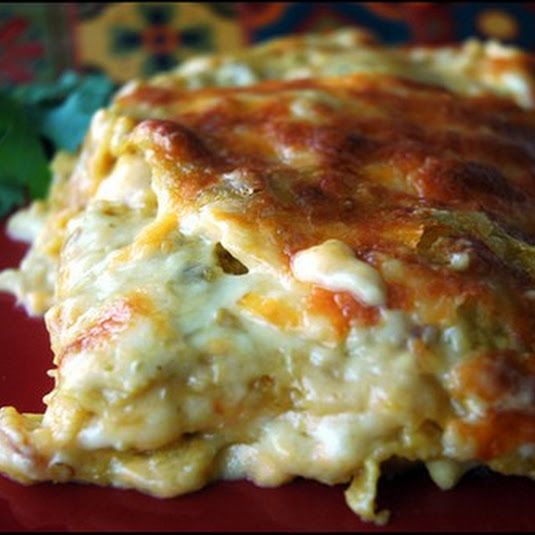 Chicken Enchilada Lasagna