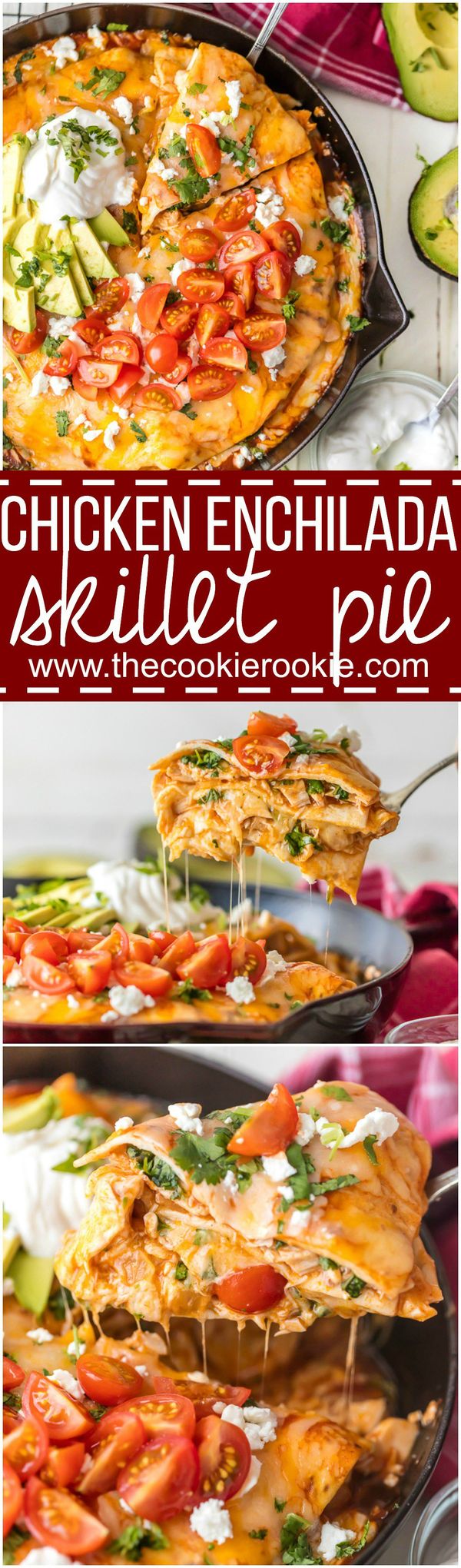 Chicken Enchilada Skillet Pie