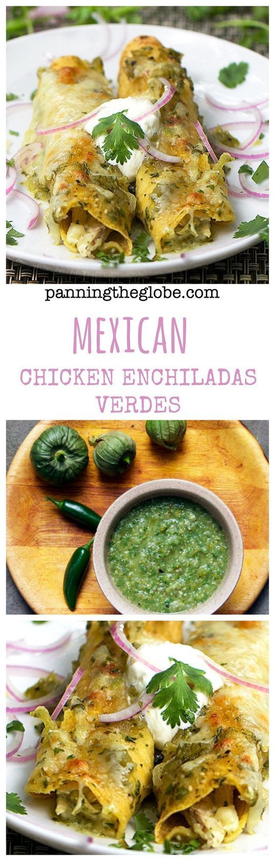 Chicken enchiladas verdes