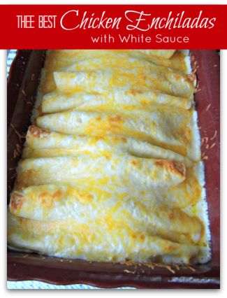 Chicken Enchiladas with White Sauce