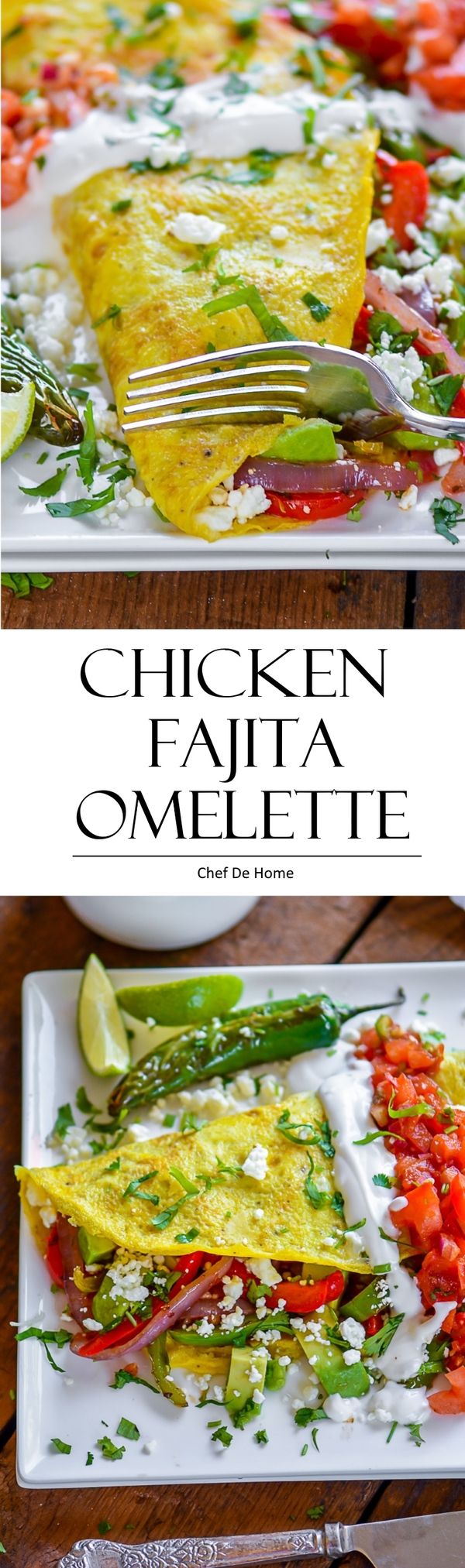 Chicken Fajita Omelette