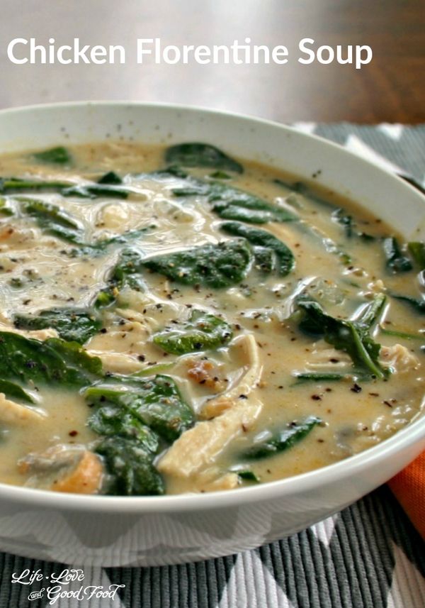 Chicken Florentine Soup