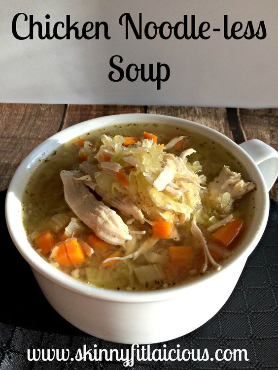 Chicken Noodle-Less Soup