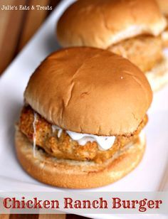 Chicken Ranch Burgers