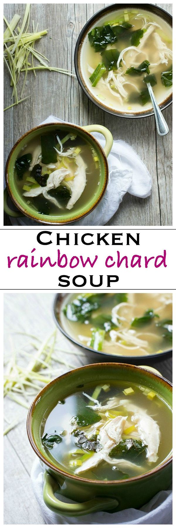 Chicken Soup with Rainbow Chard