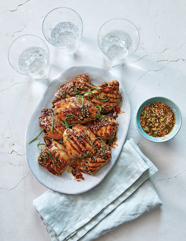 Chicken Thighs with Ginger-Sesame Glaze