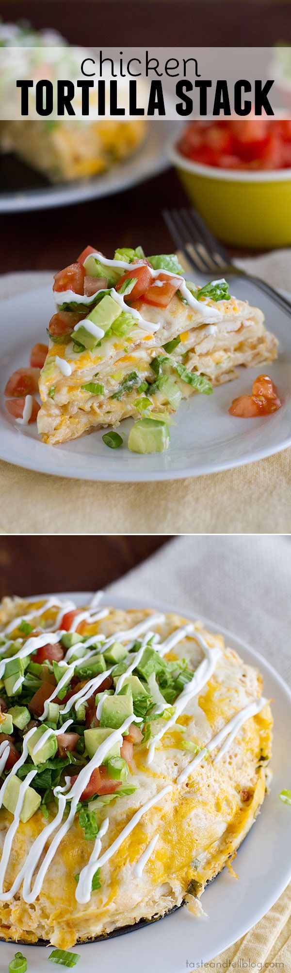 Chicken Tortilla Stack