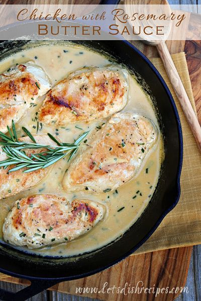 Chicken with Rosemary Butter Sauce