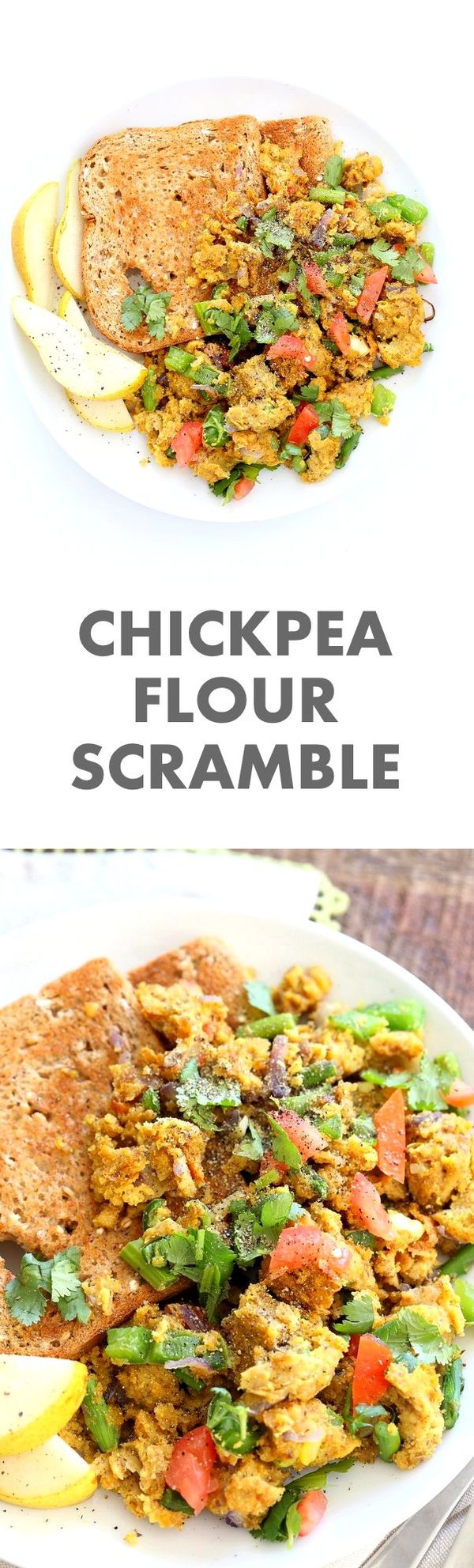 Chickpea Flour Scramble Breakfast