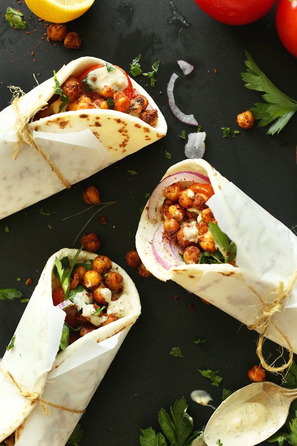 Chickpea Shawarma Sandwich