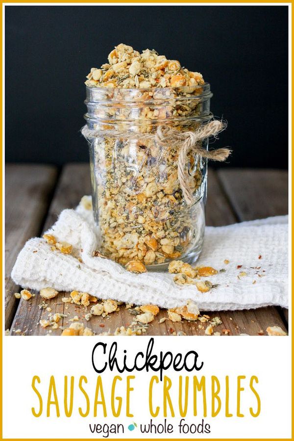 Chickpea Vegan Sausage Crumbles