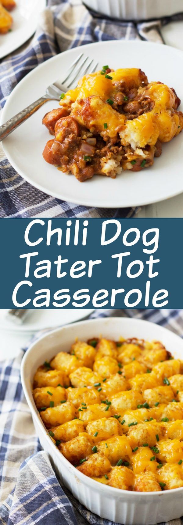 Chili Dog Tater Tot Casserole