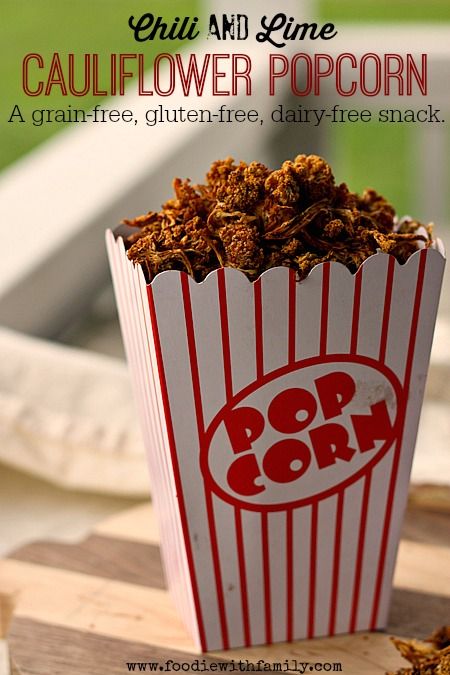Chili Lime Cauliflower Popcorn