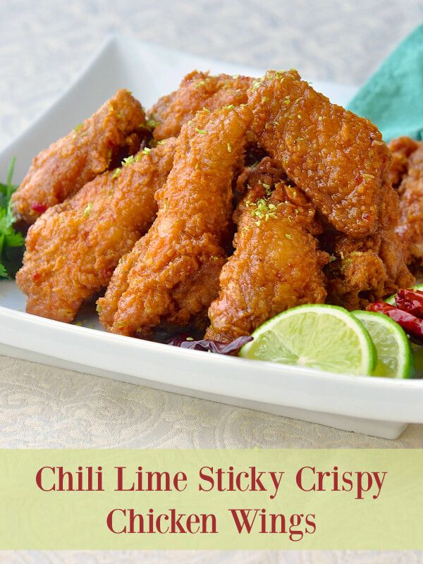 Chili Lime Crispy Sticky Chicken Wings