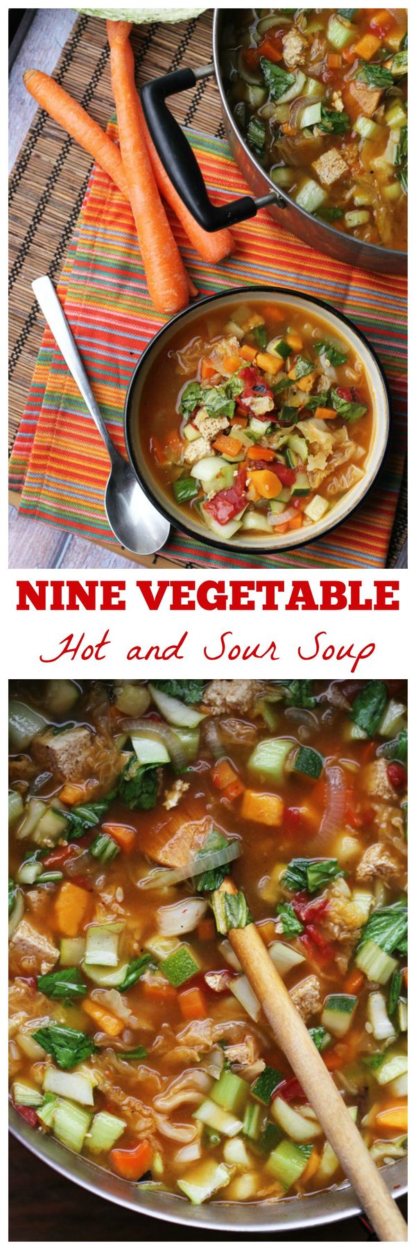 Chinese Nine-Vegetable Hot and Sour Soup