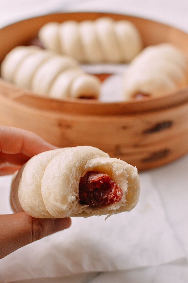 Chinese Sausage Buns (Lop Cheung Bao