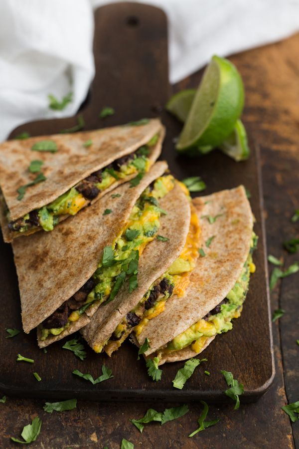 Chipotle Black Bean and Avocado Quesadilla