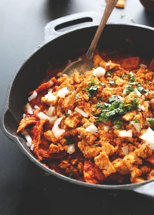 Chipotle Tofu Chilaquiles